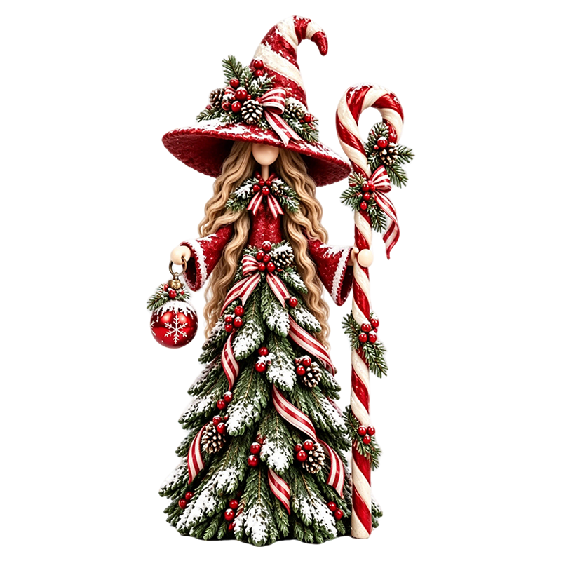 Graddi Solstice Sisters Christmas Witch Figurines