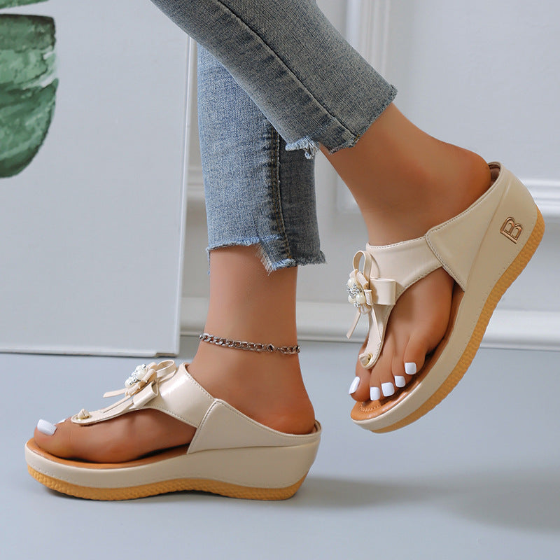 Summer Beach Platform Flip Flops