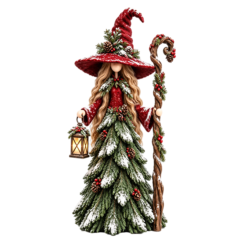 Graddi Solstice Sisters Christmas Witch Figurines