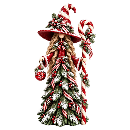Graddi Solstice Sisters Christmas Witch Figurines