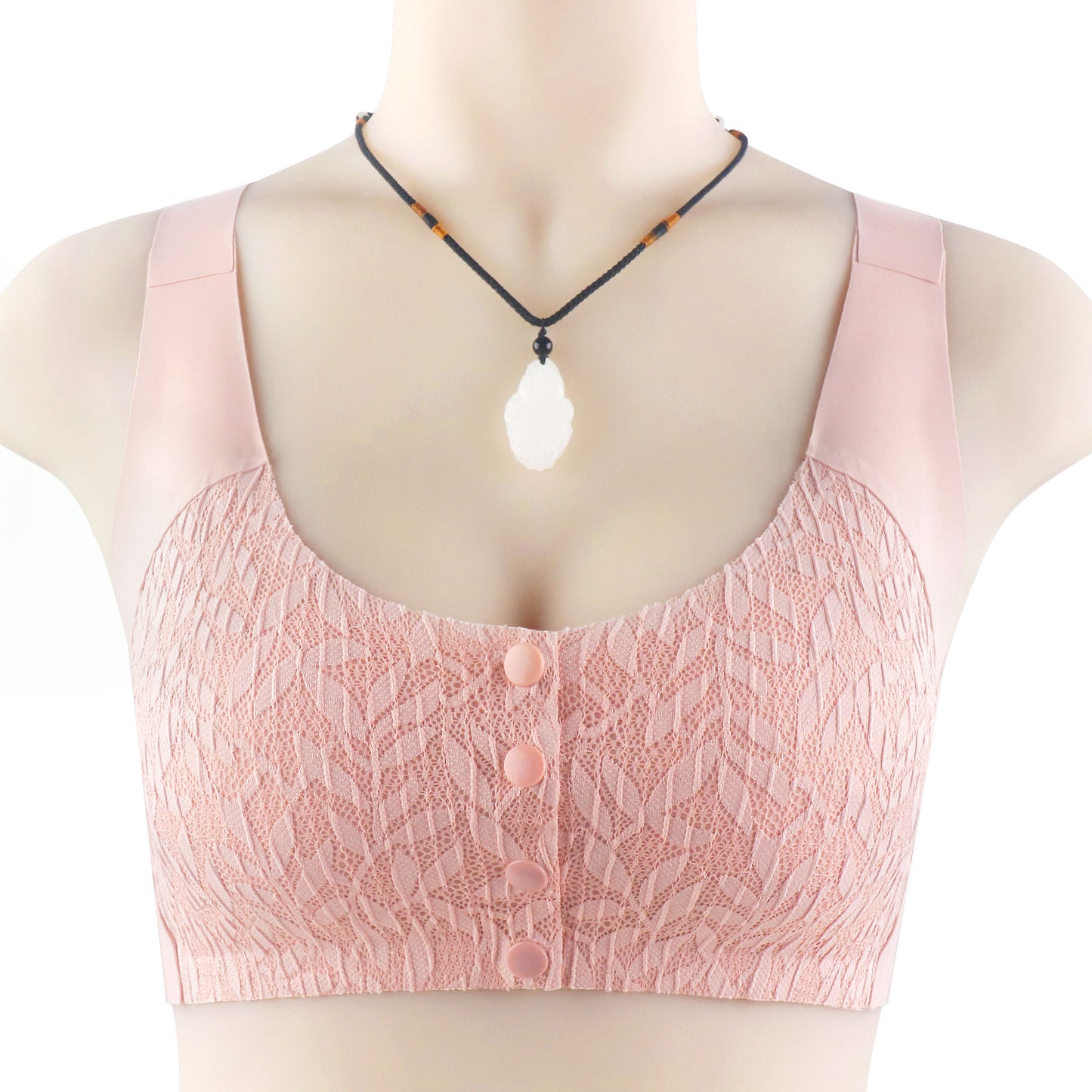 Women's seamless front button underwear