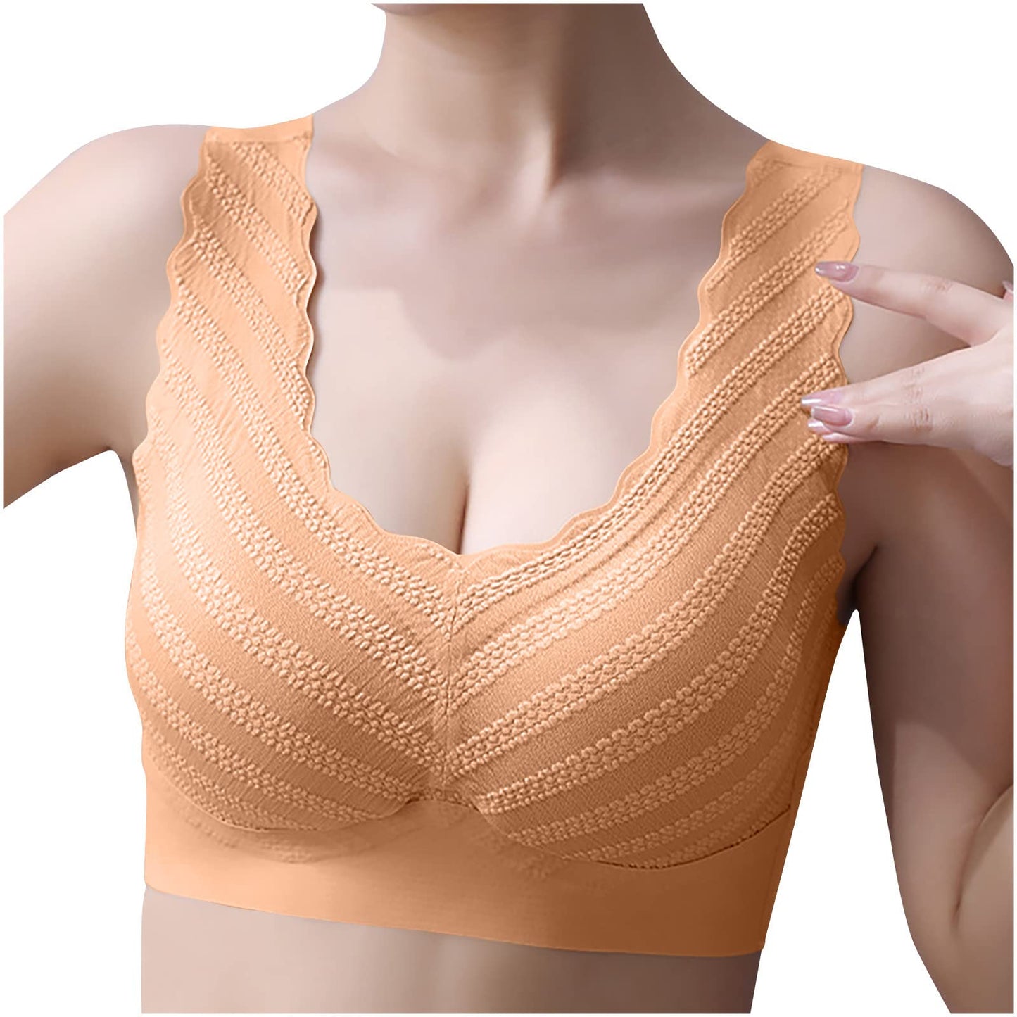 Women's Push up No Steel Ring Lace Beautiful Back Bra