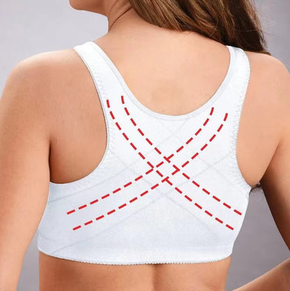 Front Hook, Stretch Lace, Posture Correction – One Piece Bra